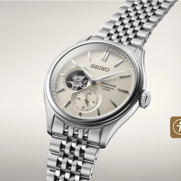Seiko presage classic semi-skeleton automatic 3 days watch, shiroiro. - Picture 2 of 9